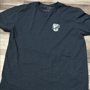 Ocean Coast Men's Charcoal Short Sleeve Tee